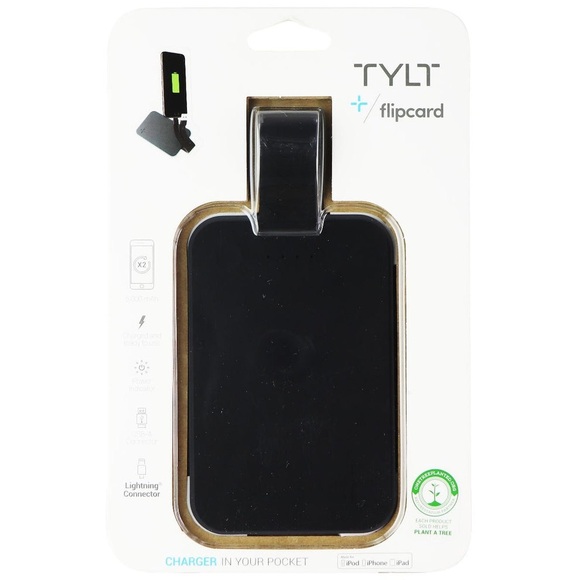 TYLT Flipcard Portable Power Pack External 5,000mAh USB-C Battery Charger, NEW - Picture 1 of 3